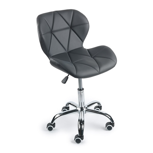 [MK-2058-PU-GRY] Chairs (Charles Jacobs (Swivel), Grey, Faux Leather)