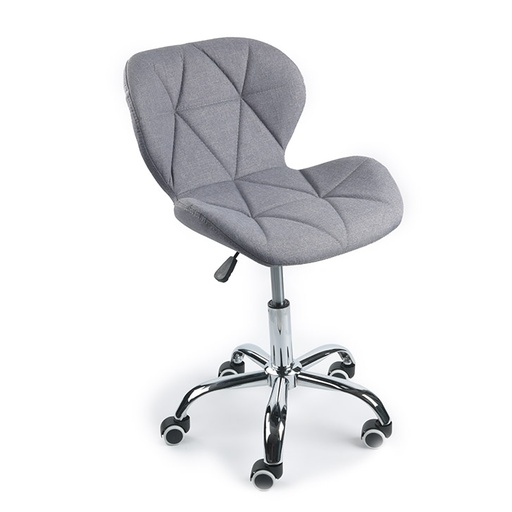 [MK-2058-FAB-GRY] Chairs (Charles Jacobs (Swivel), Grey, Fabric)