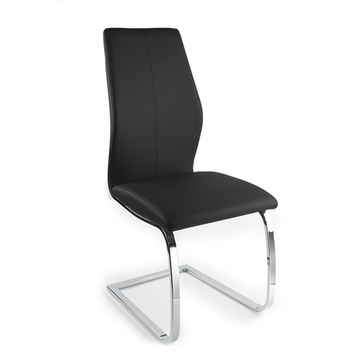 [ELI-112-BK] Chairs (Elis, Black, Faux Leather)