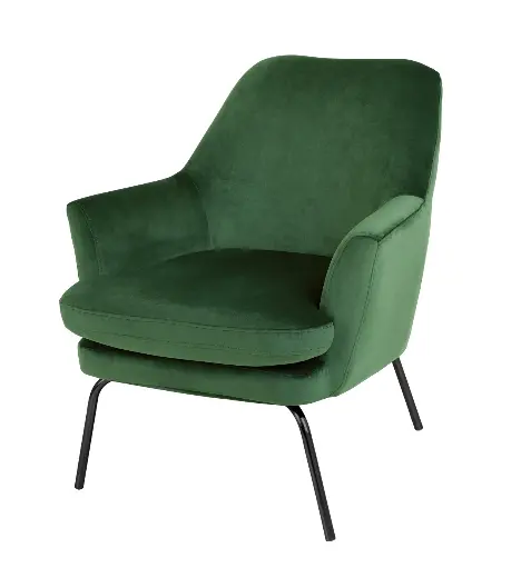 [5056143865759] Accent Chair - Celine (Green Velvet)