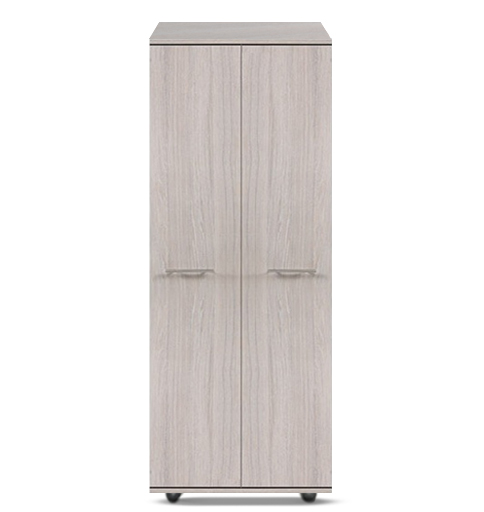 [2-D-W-UO-A-MR-N] Wardrobe - Athens - 2 Door (750W x 545D x 1880H) (Urban Oak, Handle: A - Nickle T-Bar Handle, Mirror: No)