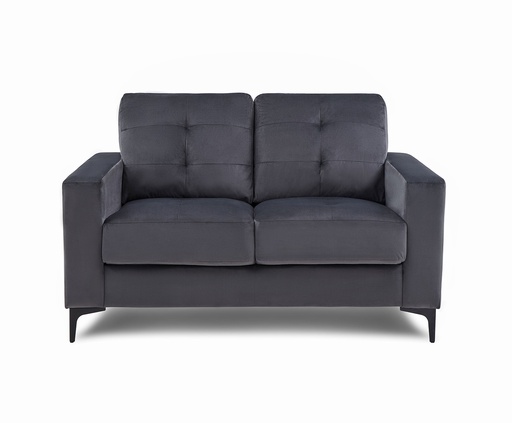 [SOFA-SCALA-2STR-GYVT] Sofa - Scala (2 Seater, Grey - Velvet)