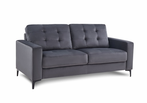 [SOFA-SCALA-3STR-GYVT] Sofa - Scala (3 Seater, Grey - Velvet)